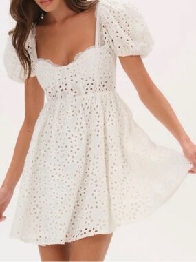 For love and lemons Becca mini dress XXS white
